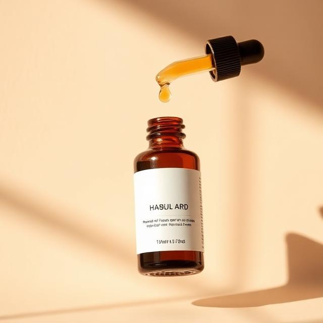 Amber dropper bottle of Racine growth serum